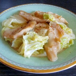 アナゴと白菜のサッと煮